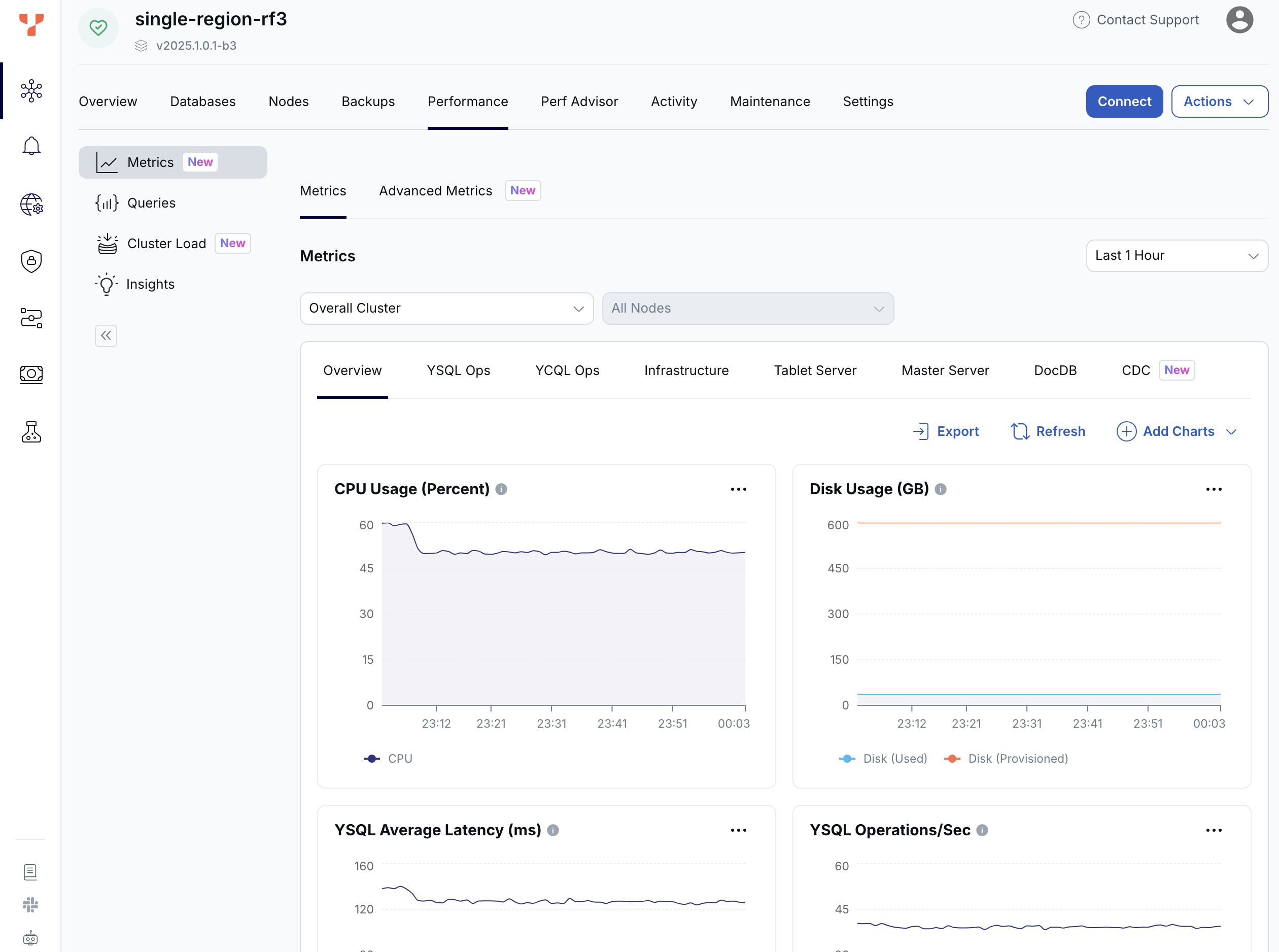 Cluster Performance Metrics Cluster Performance Metrics