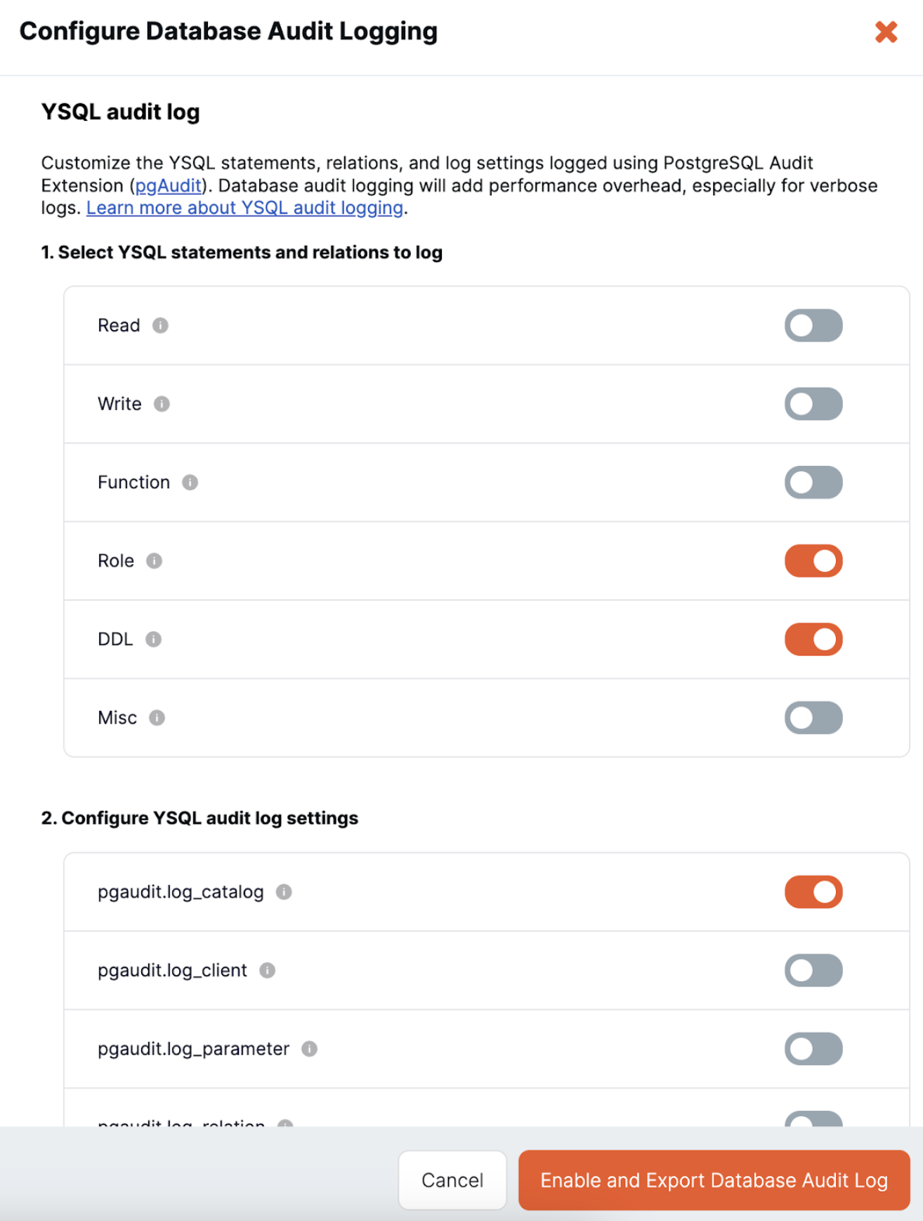 Configure Audit logging Configure Audit logging